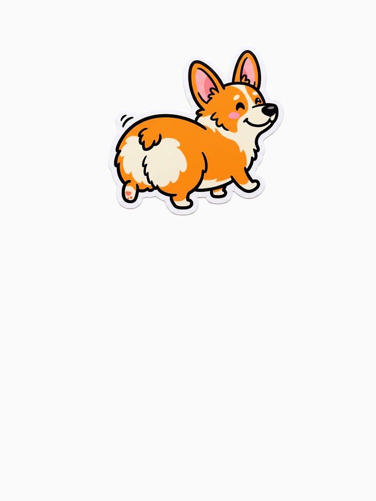 Funny Corgi Butt Cartoon Sticker by Magimel