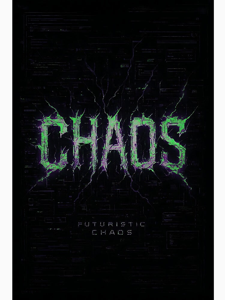 Chaos Cyber Grunge - Toxic Green and Purple Gothic Streetwear by iwzzuel