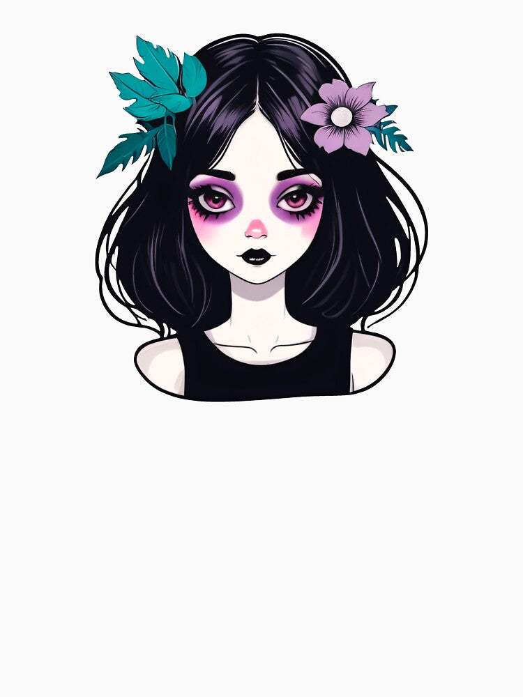 Purple Makeup Summer Goth Girl by MadnessEnvelope