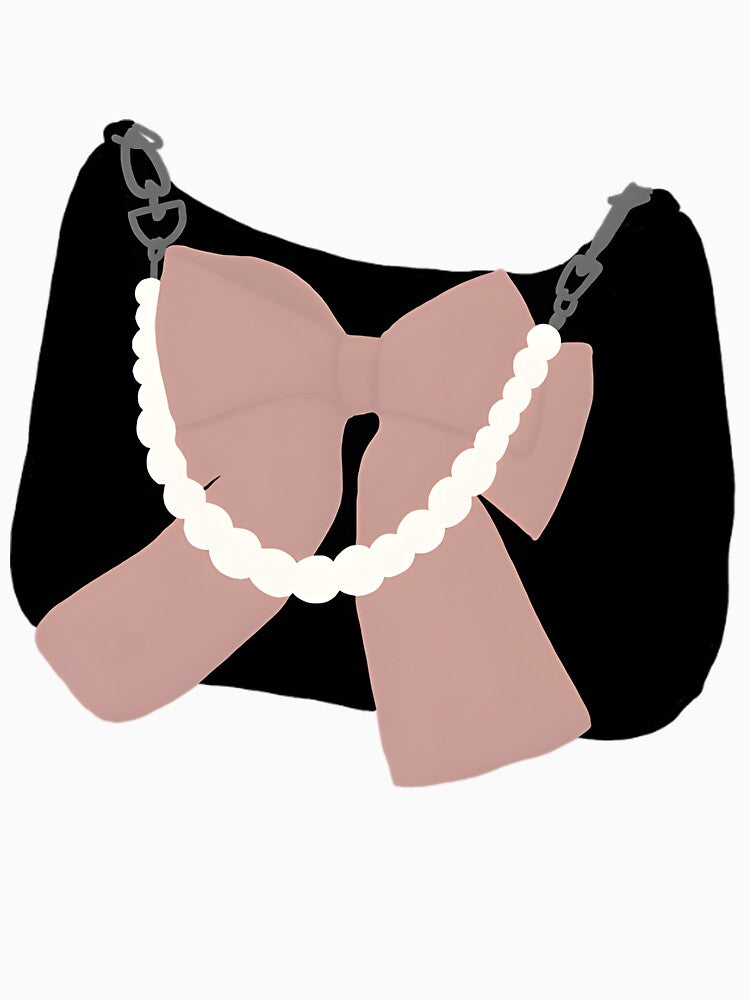 Pearl Chain Ribbon Bag by debbieeileenrzp