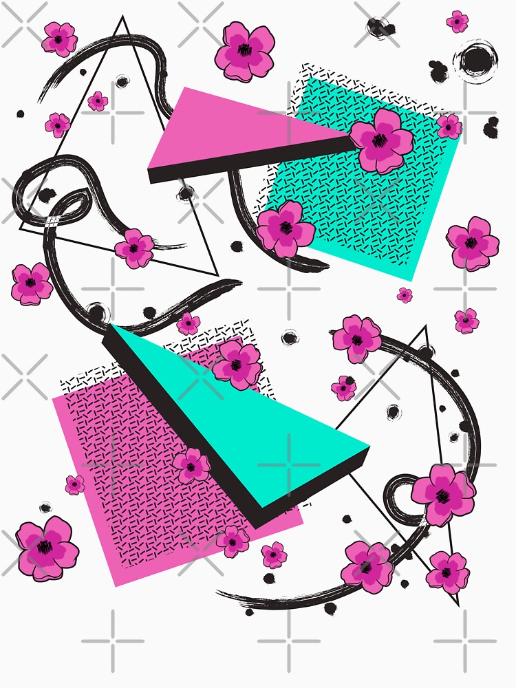 Retro 80s & 90s Aesthetic Vaporwave Pattern Memphis style graphic by D-C-Designs