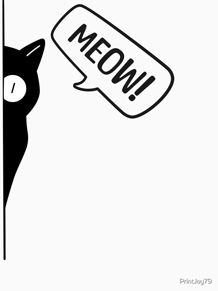 Meow Cat Design by PrintandJoy