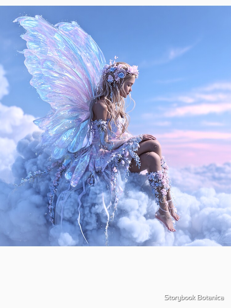 Dreamy Cloud Fairy Above The Sky by Storybook Botanica