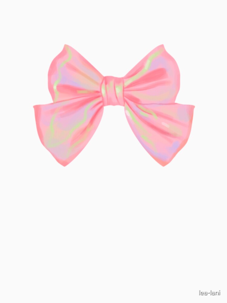 Pink Sparkly Iridescent Bow by lea-lani