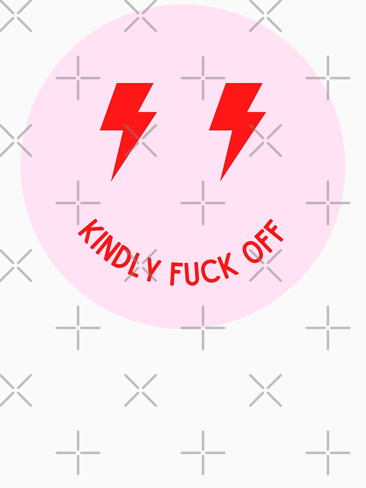 Preppy kindly fuck off smiley in pink by SUUSCK ★
