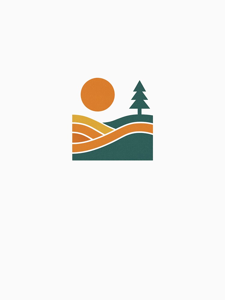 Retro Minimalist Landscape Collection – Vintage Geometric Art by GreenPeony