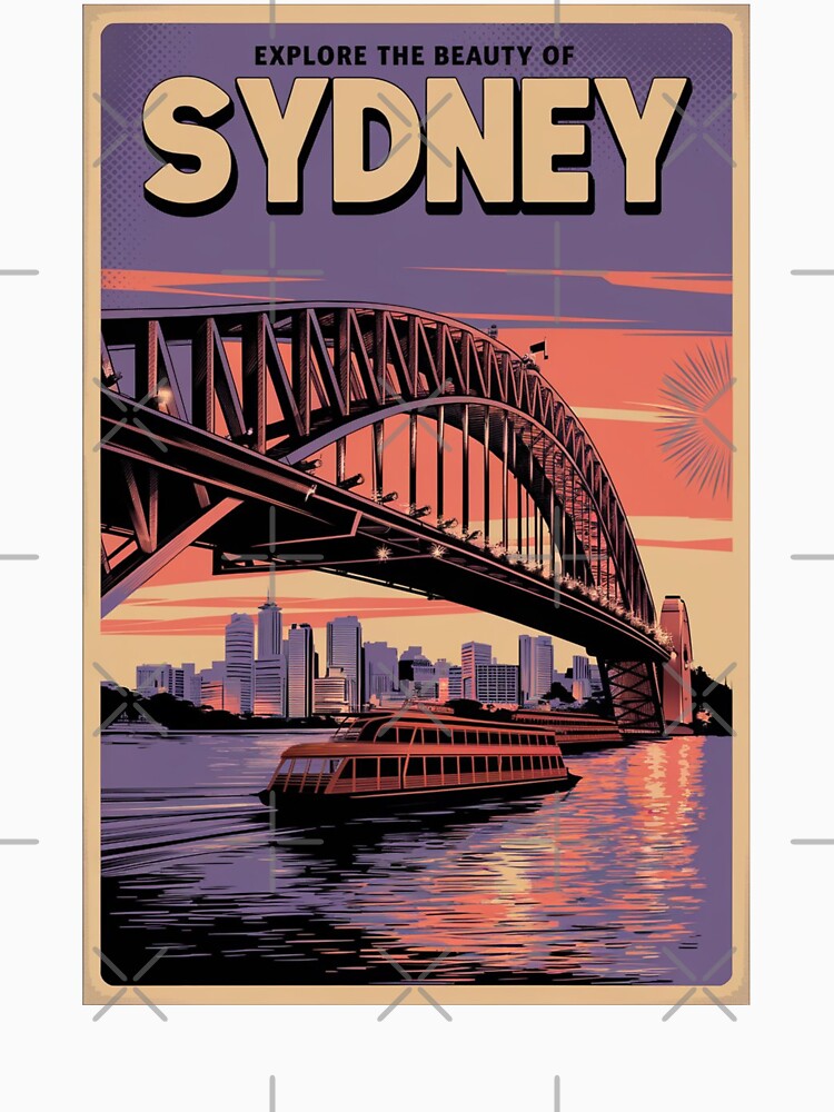 Sydney Vintage Travel Poster by TravelerRat