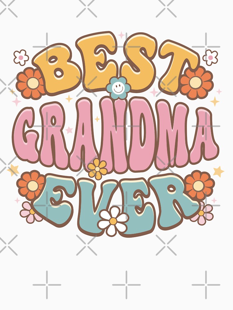 Best Grandma Ever Groovy Retro by jmbeezee