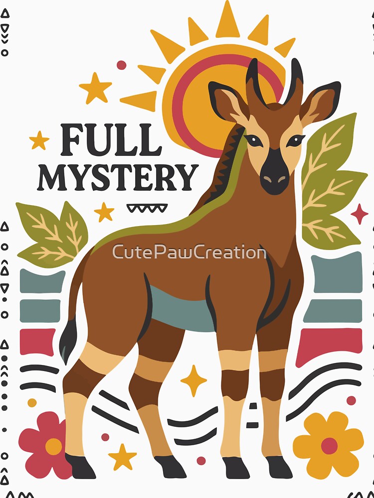 Full Mystery Okapi Wildlife Design by CutePawCreation