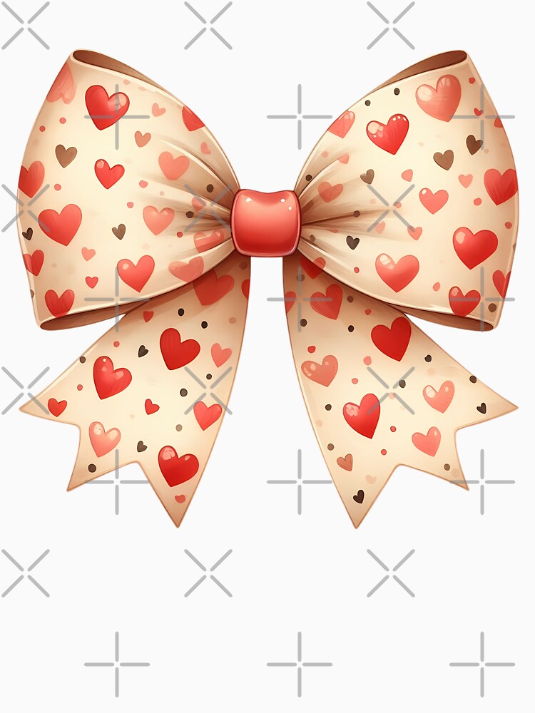 Cute Red Coquette Bow, Valentines by stylishdzign