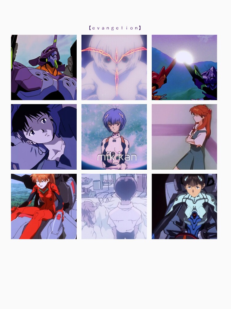 Neon Genesis Evangelion vaporwave aesthetic by mik kan