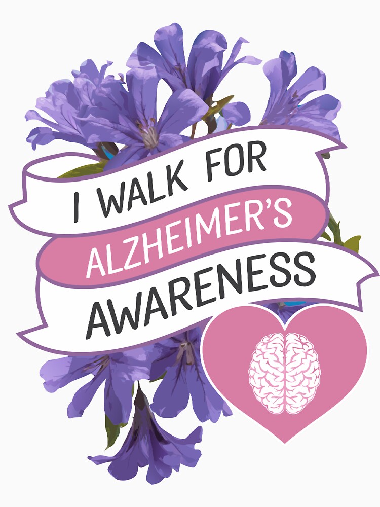 I Walk for Alzheimer's Awareness Support Tee by Tariq1986