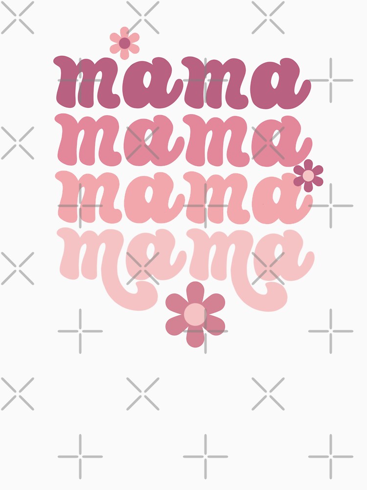 Retro Pink Mama Typography by HappyLifeCreate