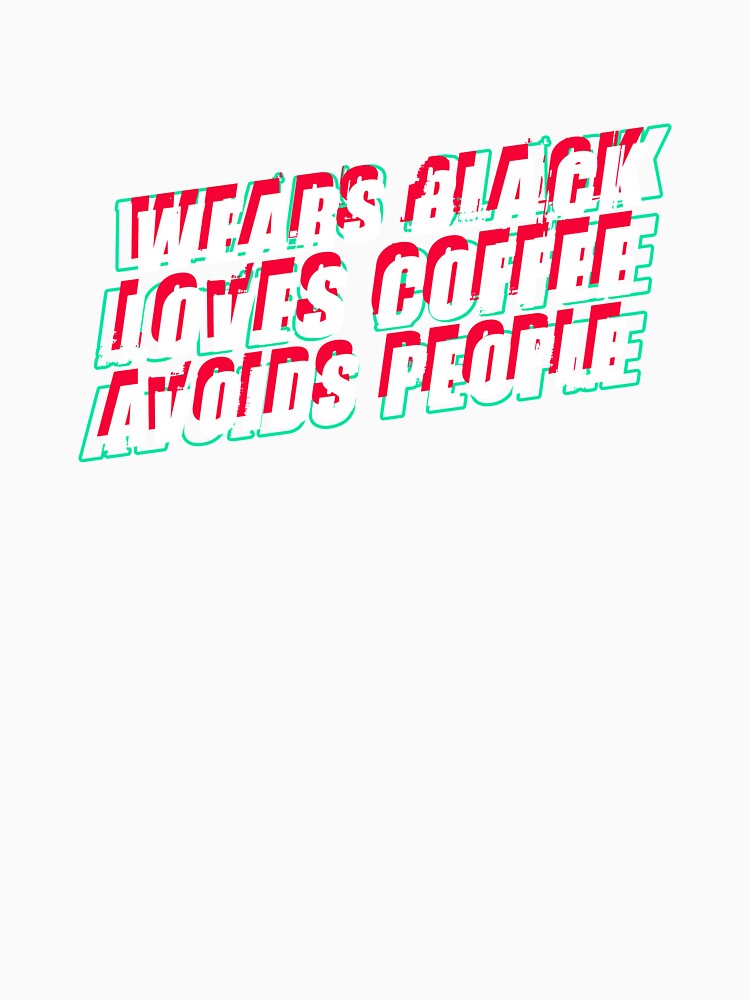 Introvert Coffee Lover Funny Retro Neon Quote Slogan by sillyquestions
