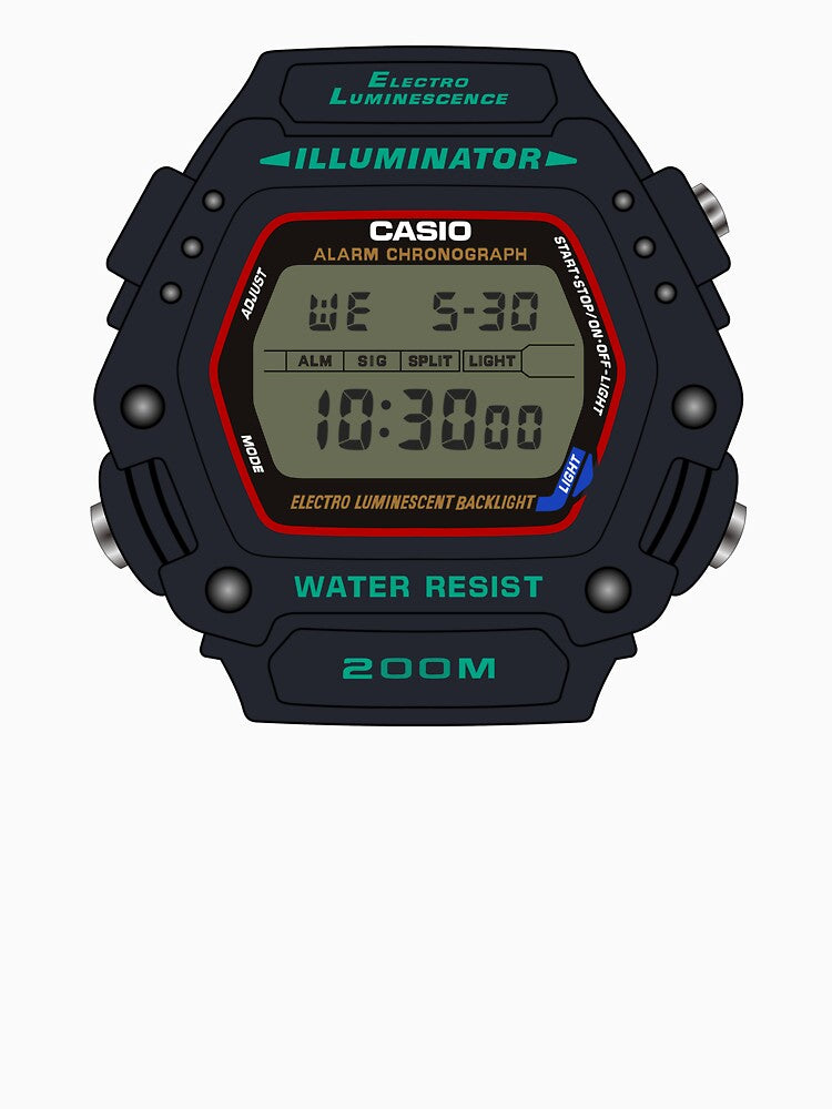 Casio DW290 in Color by RadDadArt
