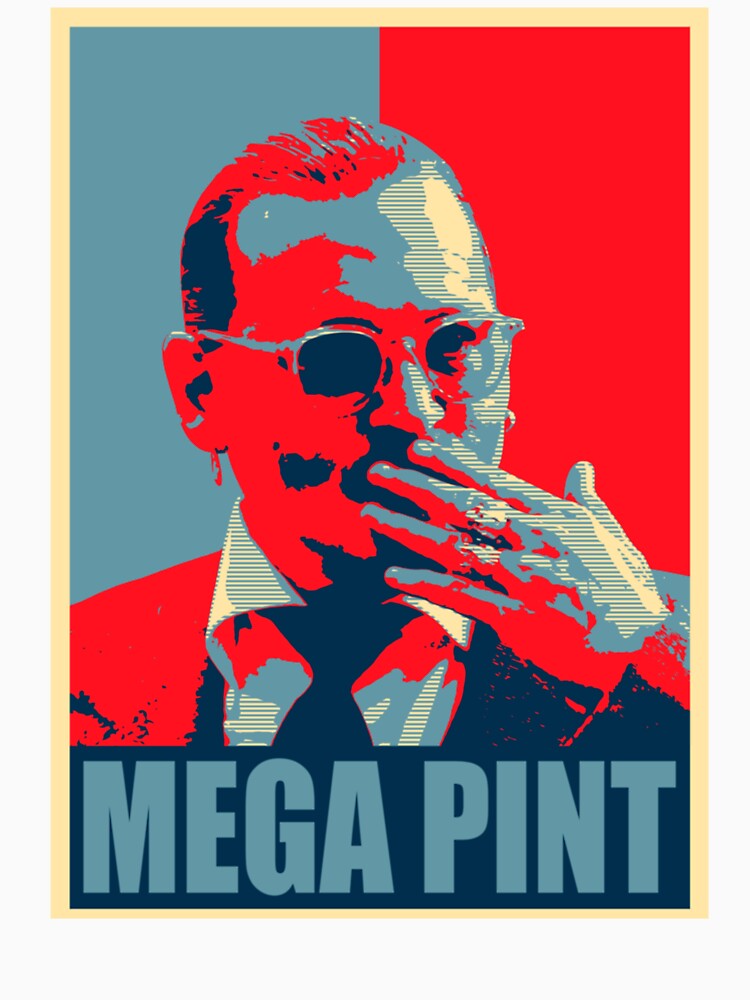 Mega Pint Amber Oversized Blue Pop Art Poster by cautrapinacka