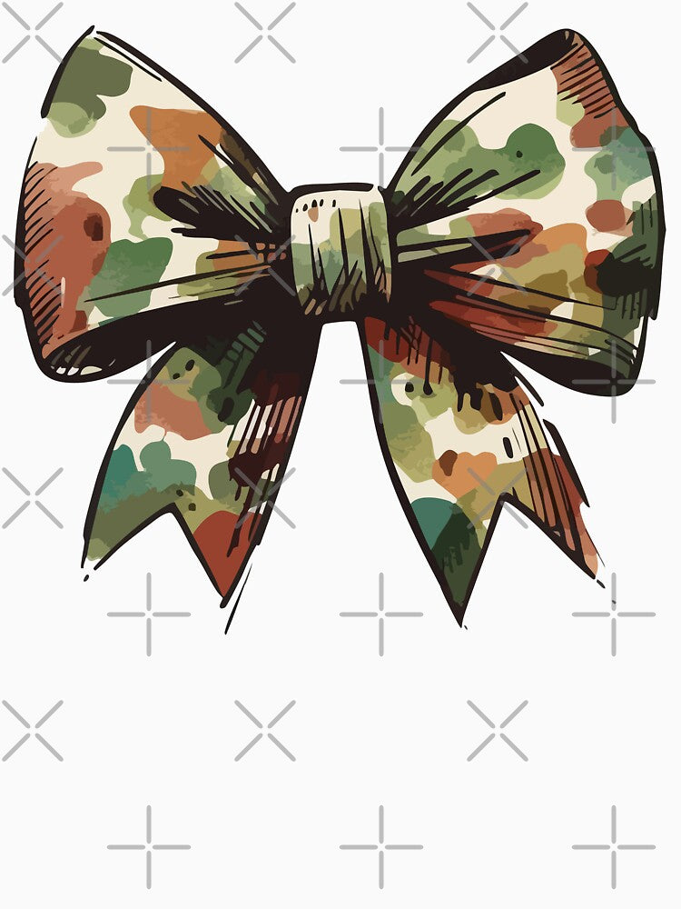 Coquette Camo Bow Hunting Women Sketchy by TomFrontierArt