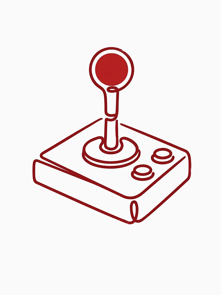 Retro Arcade Joystick | Insert Coin | Vintage Gaming & Classic Gamer Design by CH-4TEE