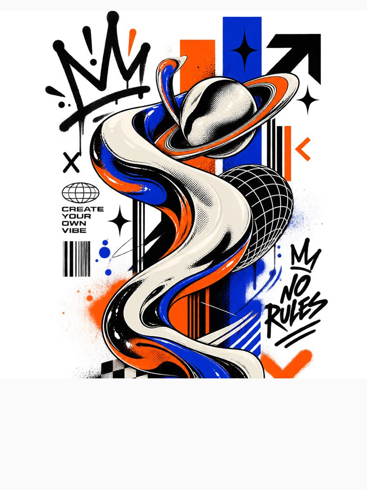 Retro Funk Orbit – Modern Street Pop Abstract by moditeck