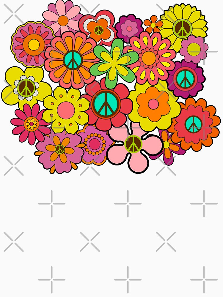 Groovy Hippie Flowers by Jandsgraphics
