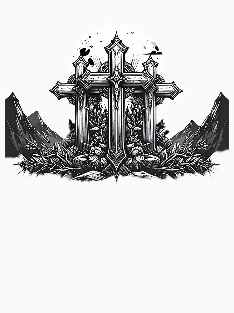 Gothic Coss Tee Shirt by Shorfin