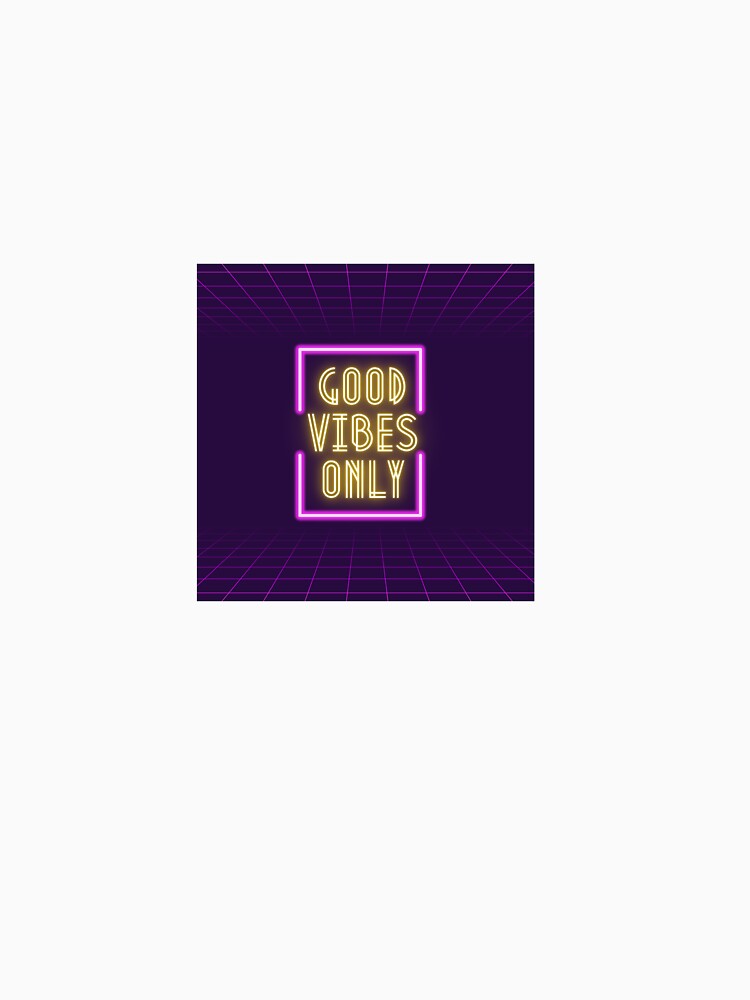 Good Vibes Only Neon Sign | Retro Aesthetic Design by akashsinha25