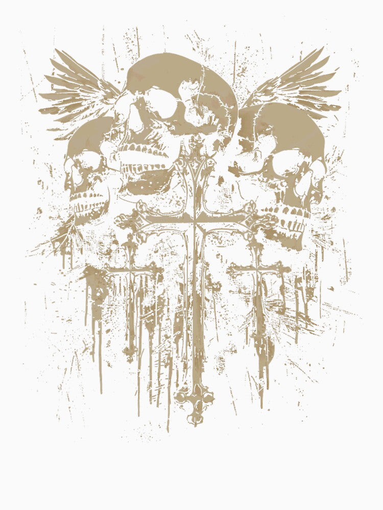 Skull Cross Wings Y2K Goth Alt Grunge Gothic Emo Aesthetic Gift For Men, For Women by KoryYarris