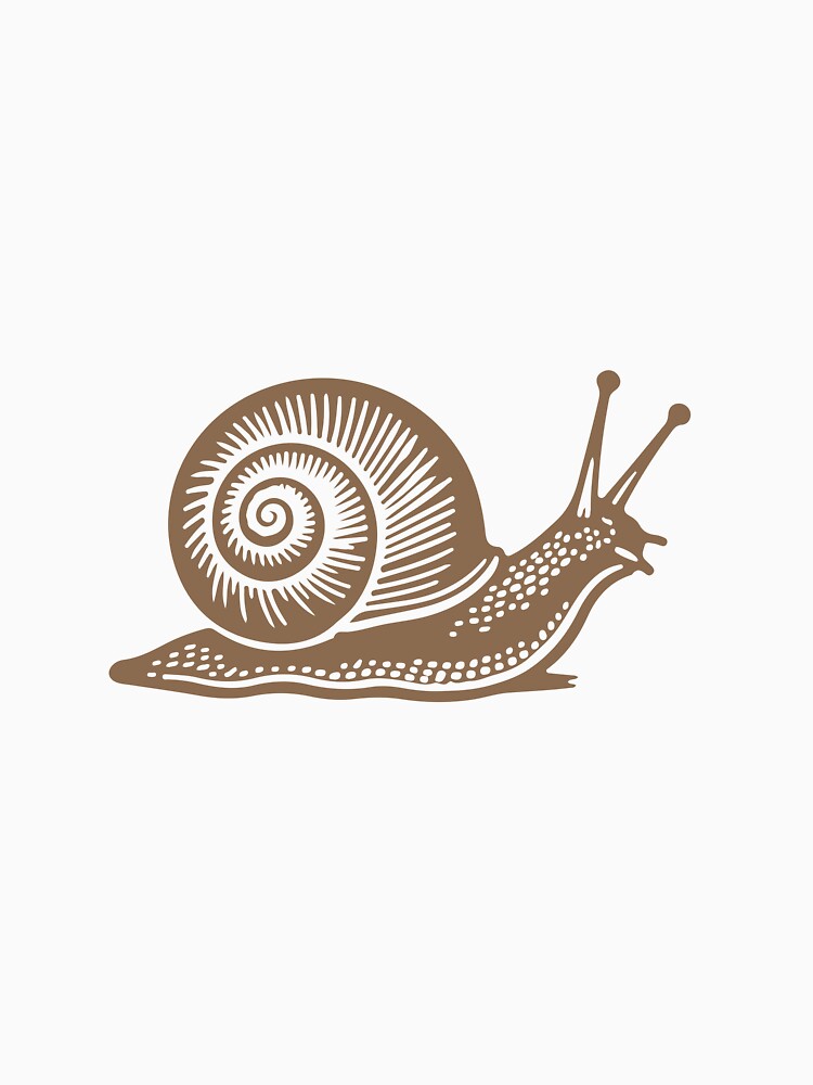 Minimalist Snail Design by JollyCritters