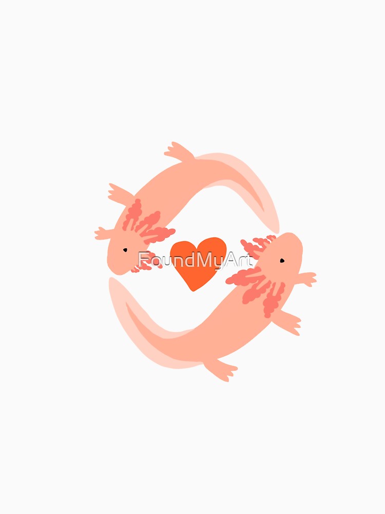 Axolotl Love! by FoundMyArt