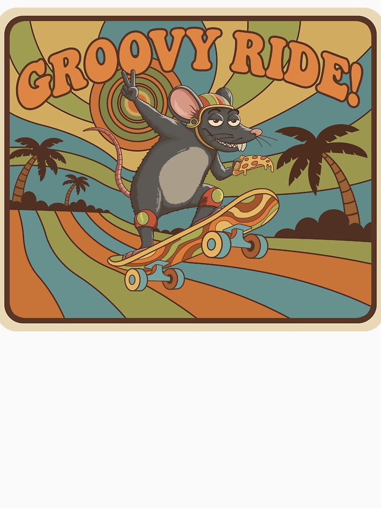 Groovy Ride Skater Rat by World of Terry