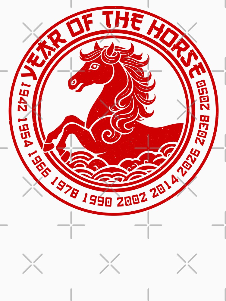 Year of the Horse 2026 Chinese Zodiac Horse Lunar New Year 2026 Happy Chinese New Year by gunaone-design