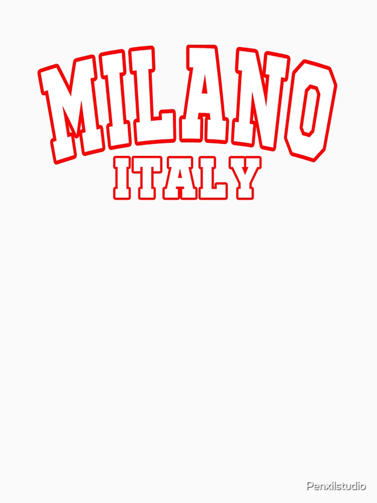 Milano 1990 Sweatshirt Red by Penxilstudio