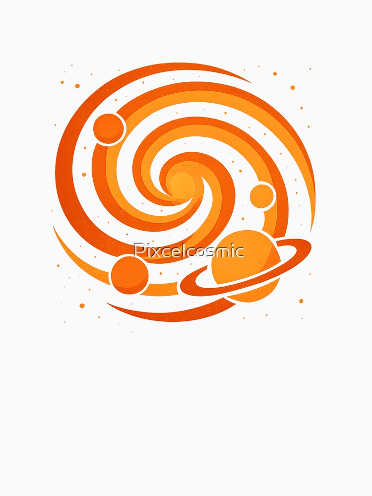 Retro Warm Abstract Cosmic Design – Vintage Aesthetic by Pixcelcosmic