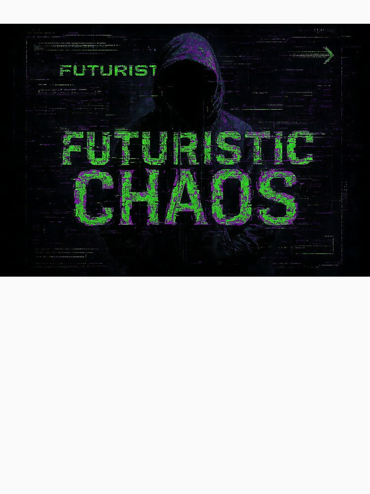 Chaos Cyber Grunge Glitch - Toxic Green and Purple Gothic Streetwear by iwzzuel