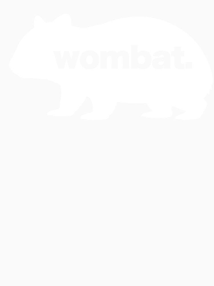 White Wombat Silhouette by pUNKnown