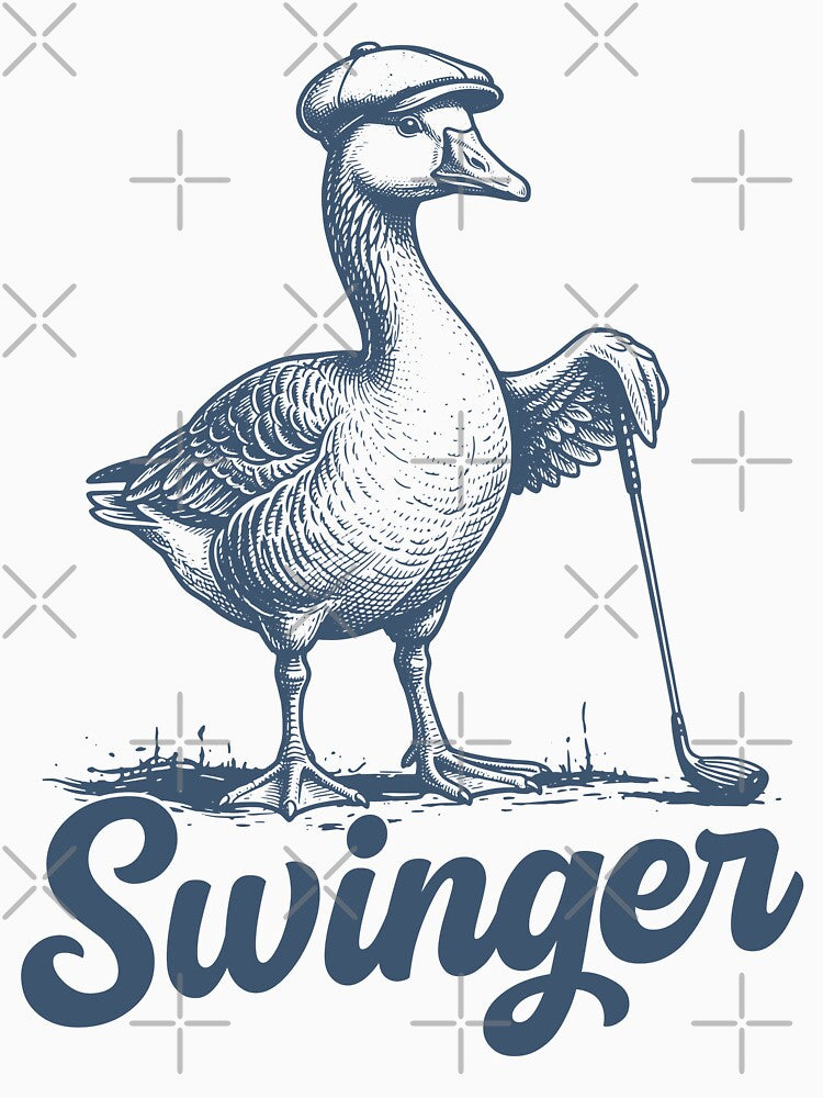 Swinger Golf Goose Golfer Golfing Gift by gunaone-design
