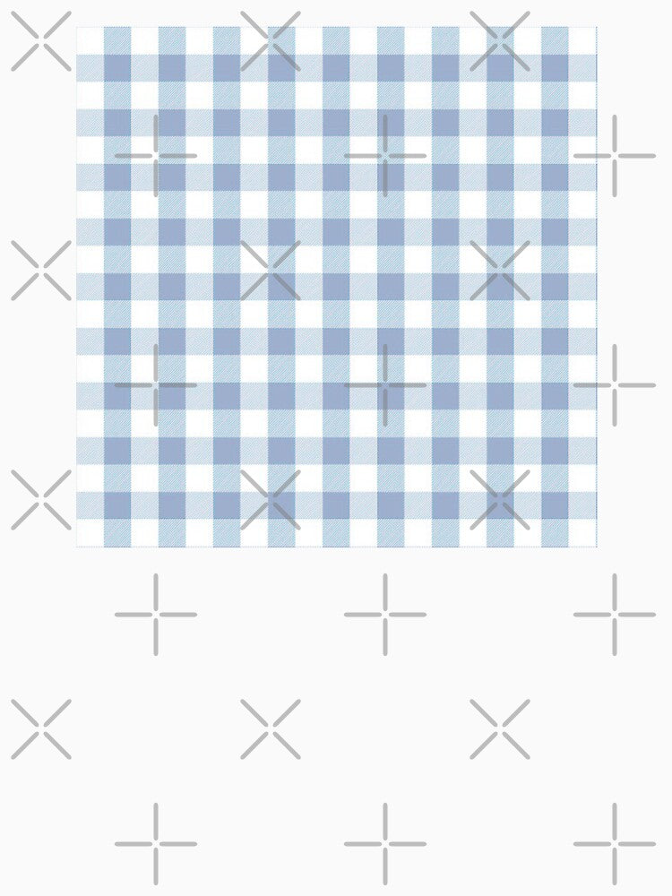 Powder Blue Gingham Print Pattern by Flip & Flop
