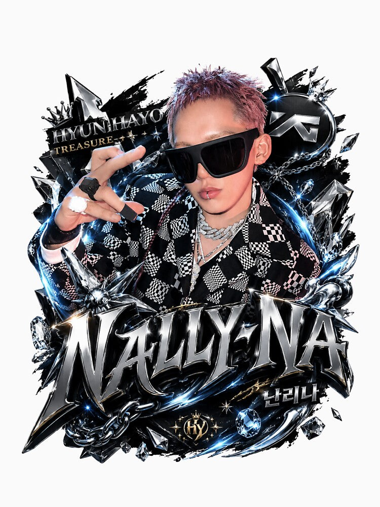 TREASURE NALLY-NA Hyunsuk Dark Streetwear Kpop Shirt Design by Valeree Store
