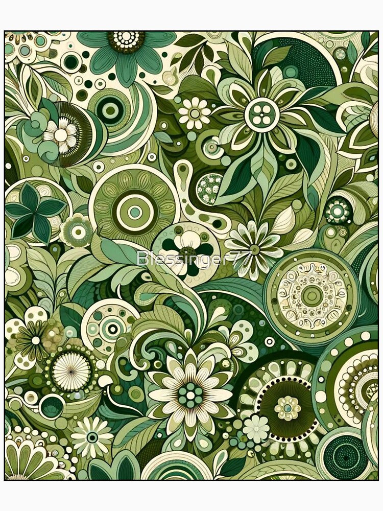 Vintage 1970 design in Green color by Blessinger77