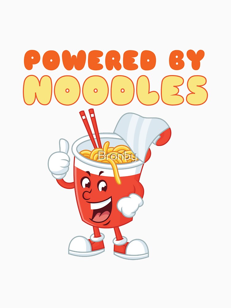 Powered By Noodles Spicy Funny Noodle Ramen by Bronby