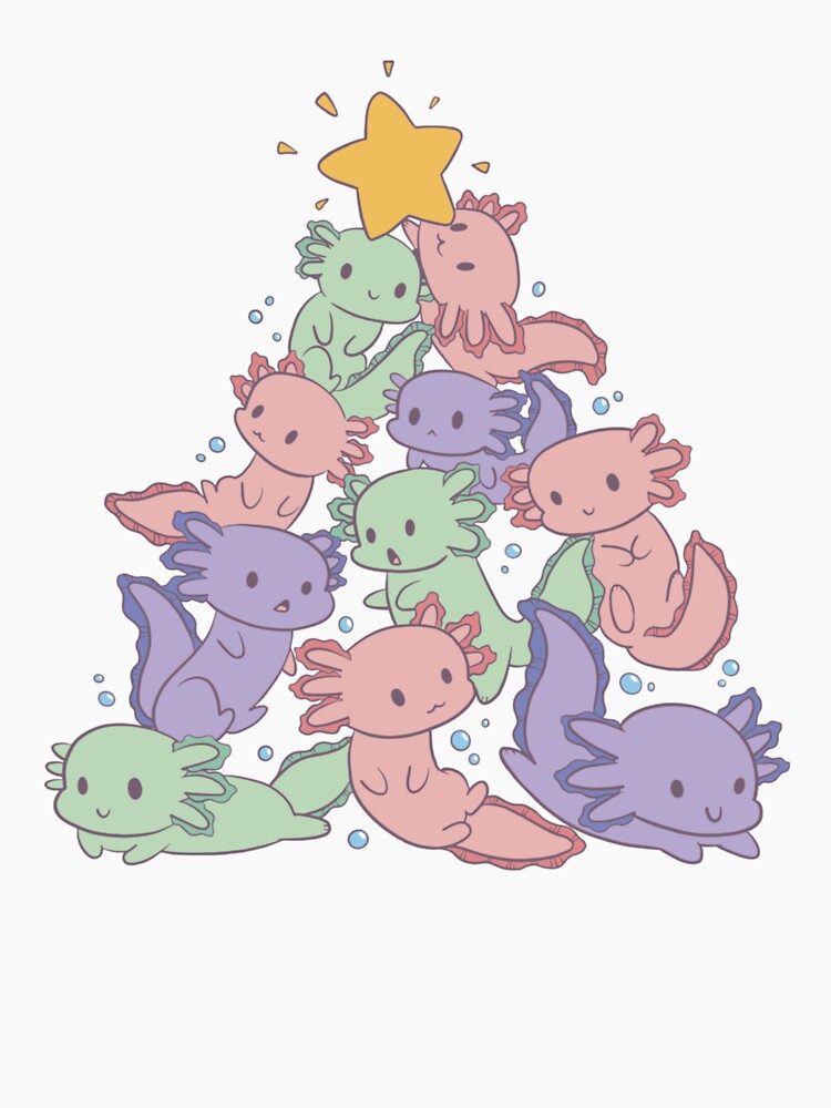 axolotl christmas tree by Jaslyndizon