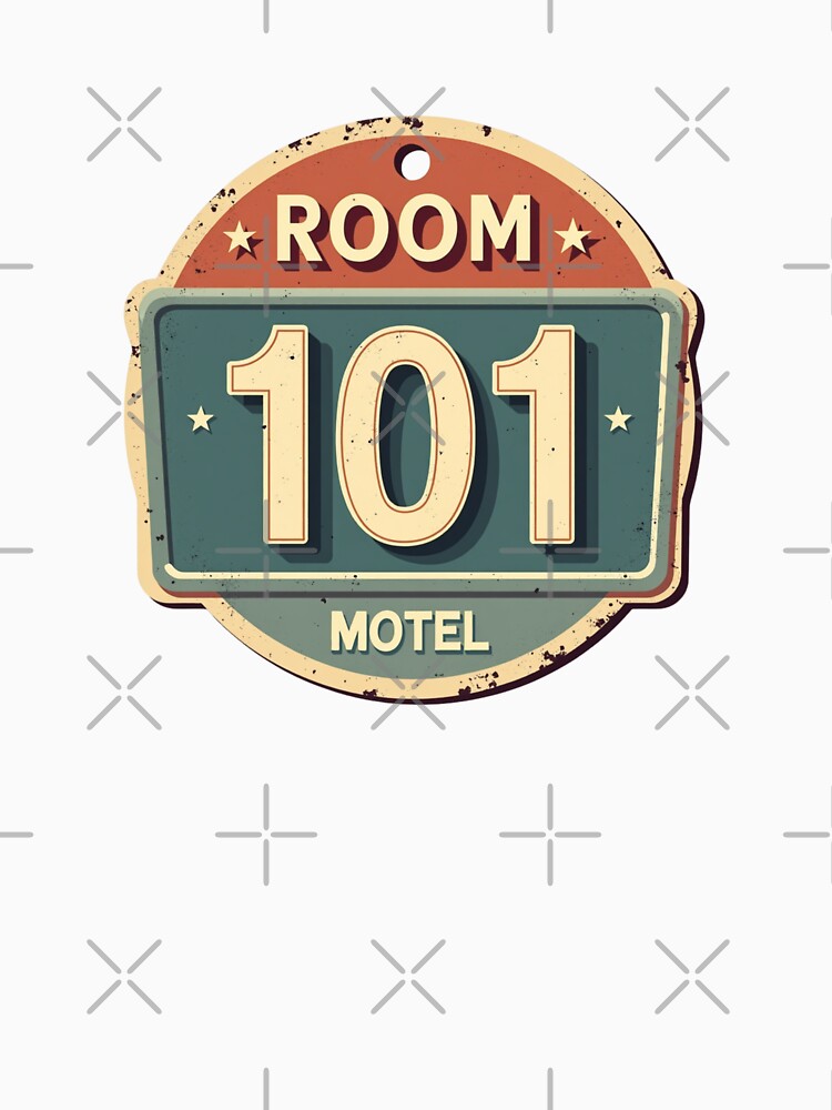 Retro Motel Key Tag Room 101 by Craftifik .
