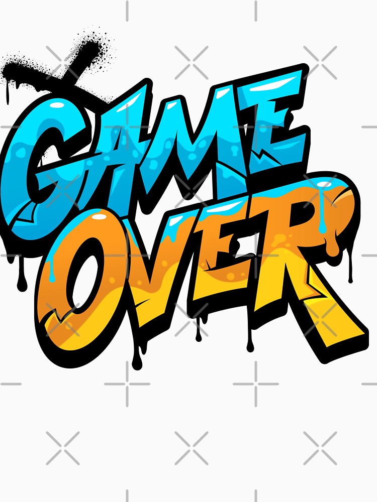 Urban painted game over design by DrimitStore
