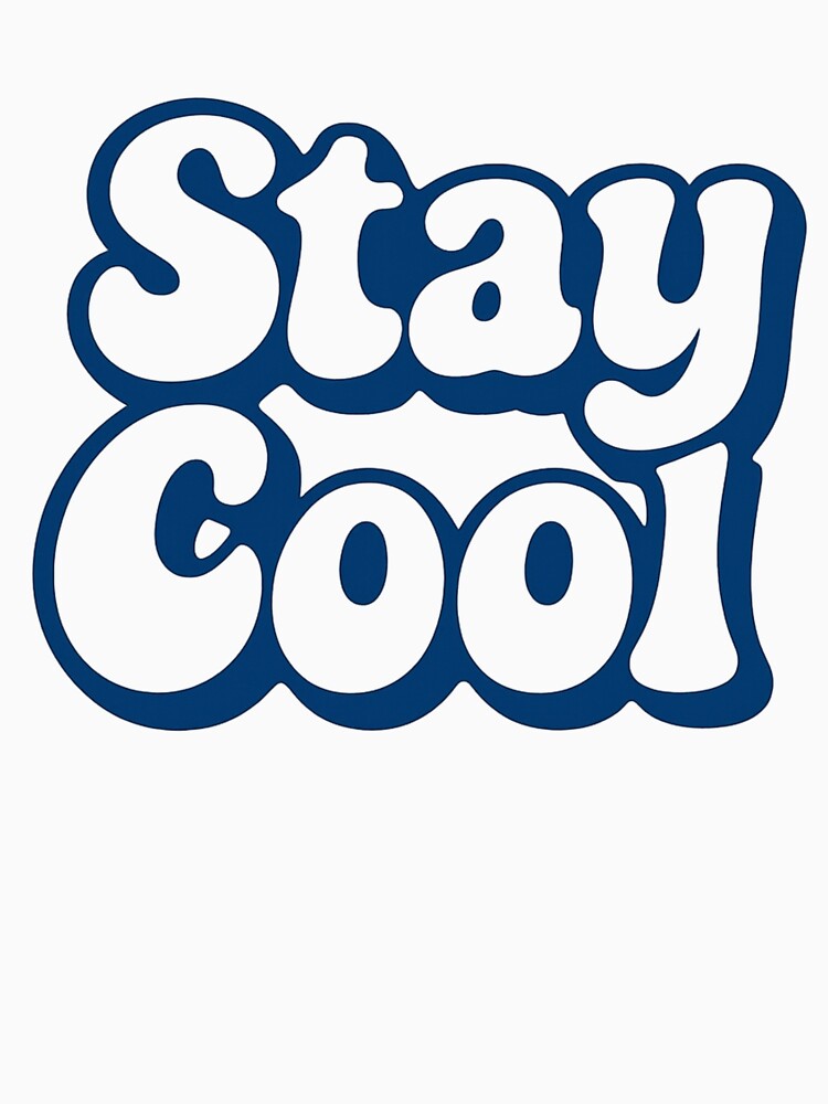 Stay Cool Neon Retro Typography – Groovy Glow Design for Stickers, T-Shirts & Gifts by AKurita