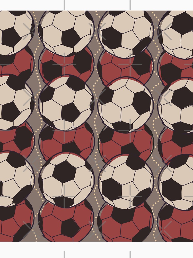 Boho Soccer Ball Pattern - Earthy colored Football by  Boho Vibes Studio