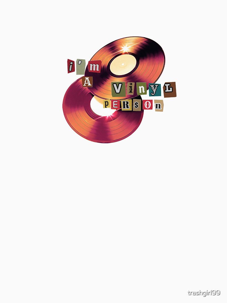 I'm a Vinyl Person Ransom Note Graphic by trashgirl99