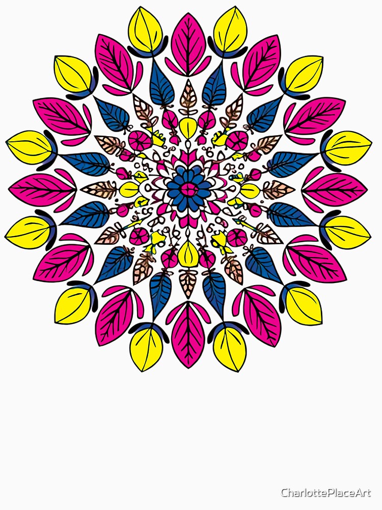 Folk Mandala by CharlottePlaceArt
