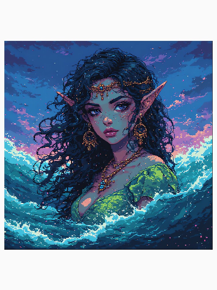 Retro Art Beautiful Woman Elf by pexoboy