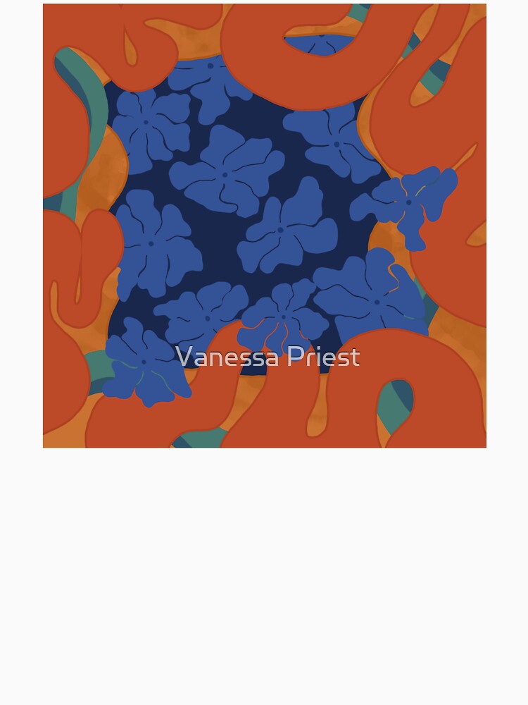 Wavy Flowers - Groovy by Vanessa Priest