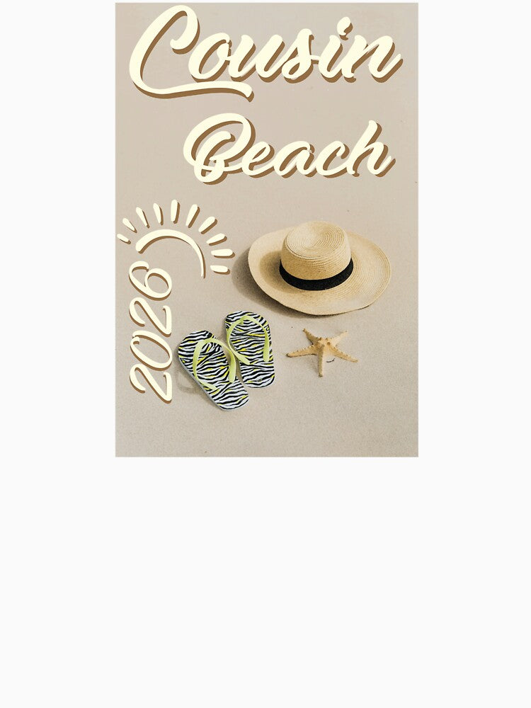 Cousin Beach 2026 T-Shirt | Cousins Summer Vacation Beach Trip Matching Design by PixelWaveBD